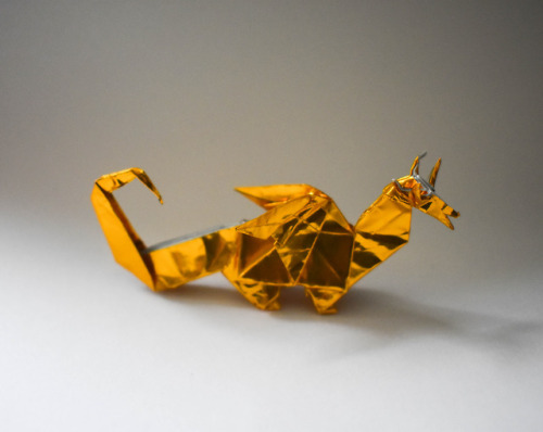 Dragons, Winged Wolf, Griffin designed by John Montroll | folded by | instructionsShame it was a clo