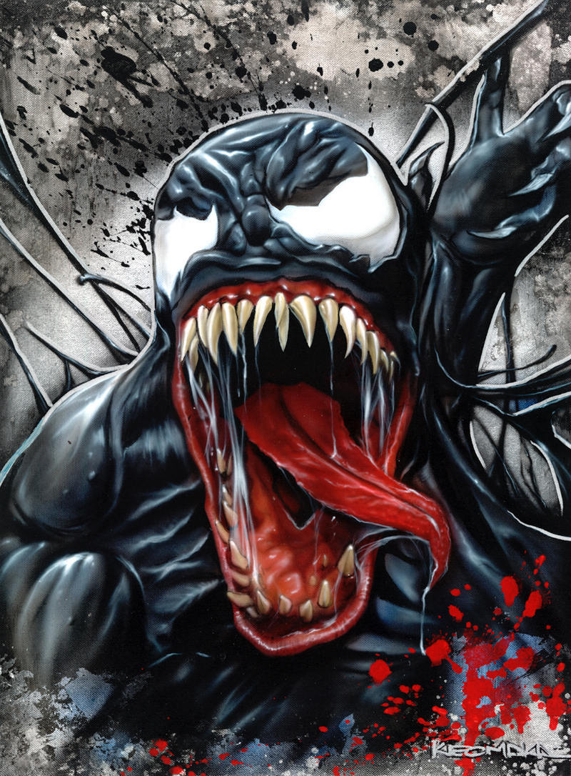 xombiedirge:  Spider-man and Venom by Ellison Keomaka