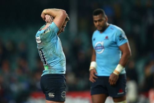 roscoe66:  Bernard Foley, Taqele Naiyaravoro, Nick Phipps and Michael Hooper of the Waratahs