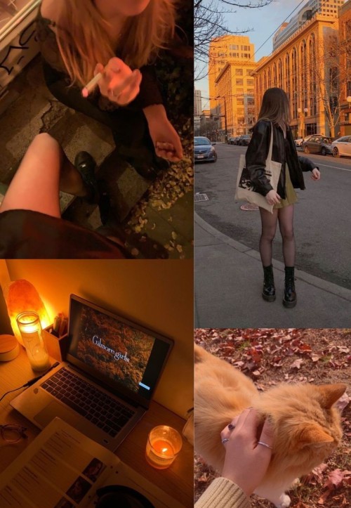 An Orange Downtown Girl Collage. I Promise I'll Make Cooler Collages, I Just Need To Get The Christmas