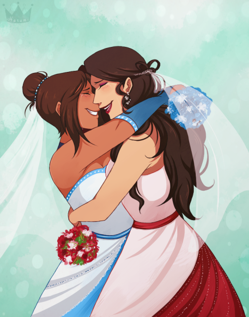 princessharumi:This is for the korrasamiwedding event, thank you so much you guys for putting this e