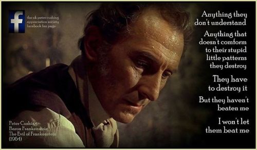 Memorable line from Evil of Frankenstein (Hammer Films, 1964) PCASUK