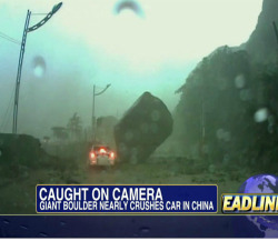 New Post has been published on http://bonafidepanda.com/car-crushed-boulder/Car Almost Gets Crushed by A BoulderWe’ve been plagued by hundreds of videos of meteorites passing by in the sky or cows getting spilled from a livestock truck. Thanks to dashboar