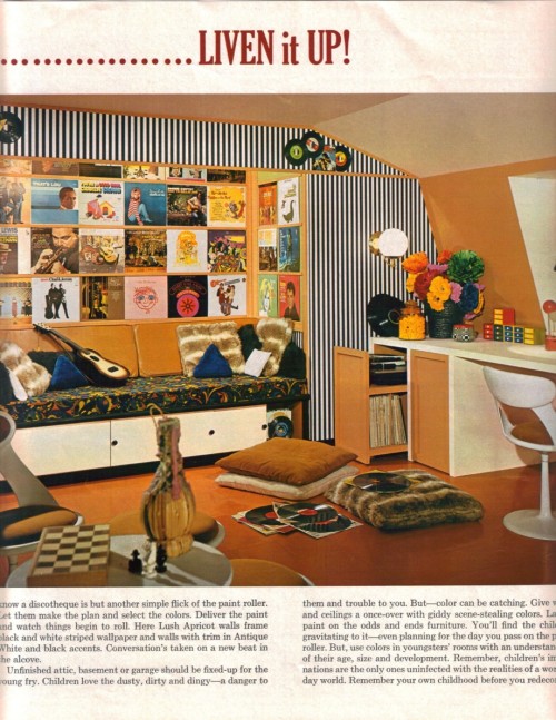 Attic renovation, 1968.
