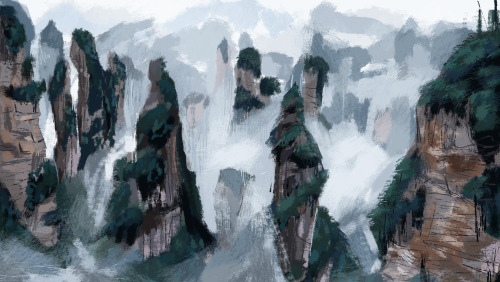 seahagart:  Some landscape practice for class adult photos