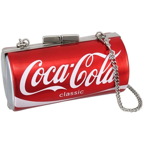 BBwraps Super Cute Graphic Coca-cola Small Clutch Purse Club Bag ❤ liked on Polyvore (see more red c