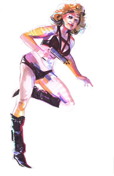 mindyleedoodles:  Blade Runner Drink and Draw.