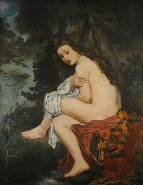 artofrestraint:Édouard Manet, The Surprised Nymph, 1861
