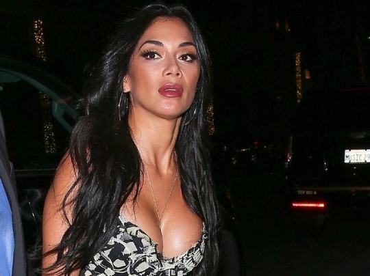 XXX American Singer Nicole Scherzinger Cleavage photo