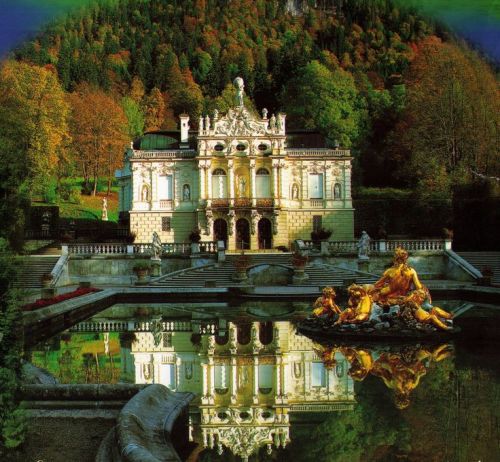 Castle Linderhof, southwest Bavaria, Germany