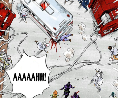jojosfashionableadventure:Getting run over by the ambulance that came to help you is probably the be