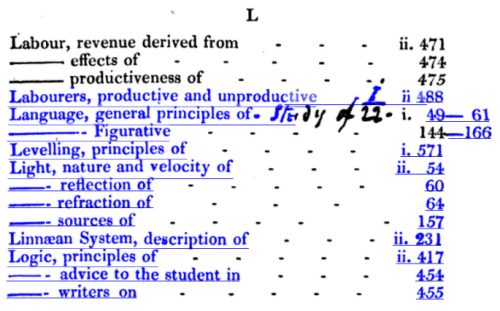 Blue links engage handwriting in the auto-table-of-contents.From p. 598 of Systematic Education: or,