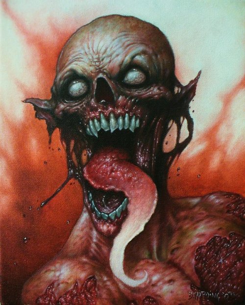 whatjanesaw:  Dan Harding’s zombie paintings