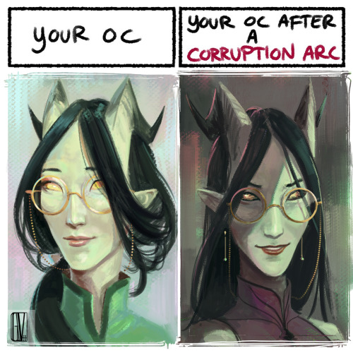 4 times my OCs got a corruption arc meme and 1 time one got a redeption arcOriginal meme by TheFluff