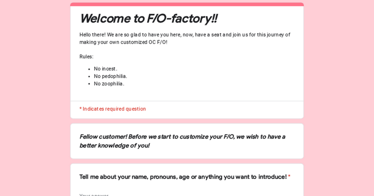 Welcome to F/O-factory!!