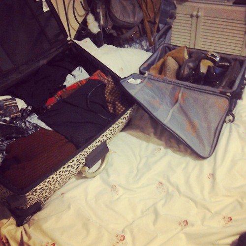 Packing for America, only 10 days to go !!! (And yes I do have a separate case for my shoes) ✈❄⛄✉ #h