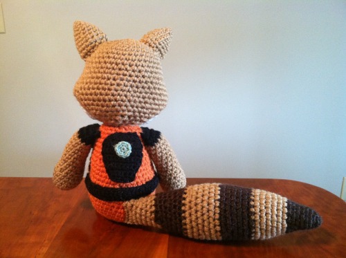 Ain’t no thing like me ‘cept me!Rocket Raccoon plush crochet pattern available here and 