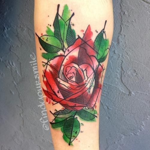 skindeeptales:  Watercolor Tattoos by Ondrash - Victor Octaviano - Russell Van Schaick