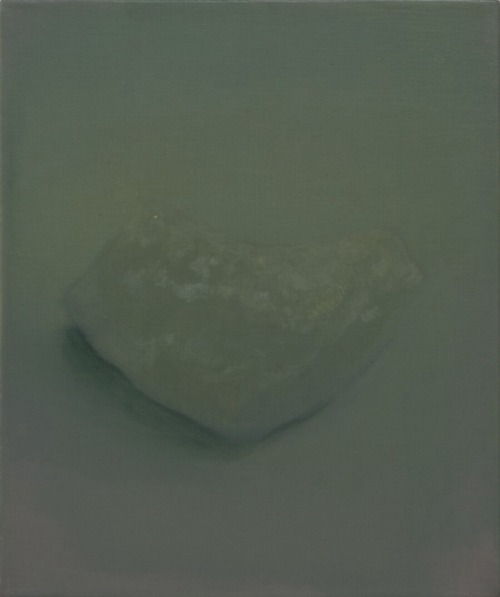onepainting: Yasuhiro Onishi: Stone, Acrylics on Canvas 24 x 34.5 cm