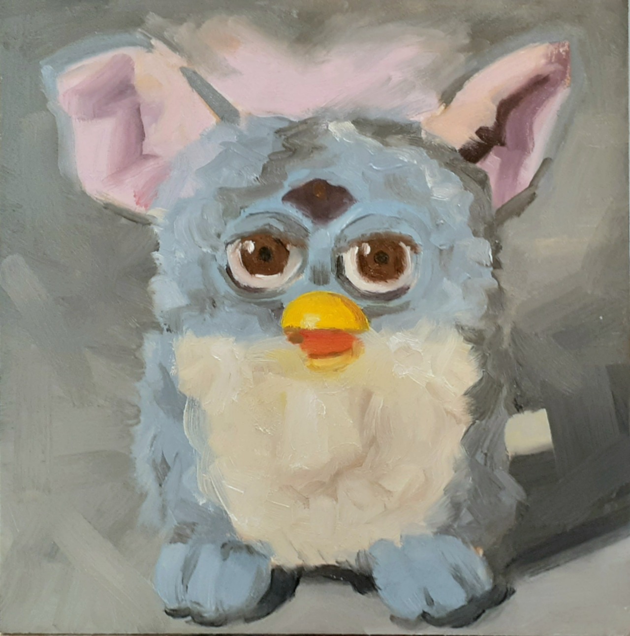 90s Furby Unicorn Toy Mini Art Print by Art by Ashli Pizazz