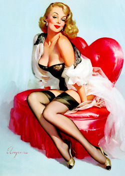 vintagegal:  “Mona” by Gil Elvgren,