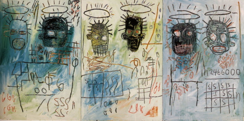 Artist-Basquiat:six Crimee, 1982, Jean-Michel Basquiatmedium: Acrylic,Crayon,Masonitehttps://Www.wikiart.org/En/Jean-Michel-Basquiat/Six-Crimee