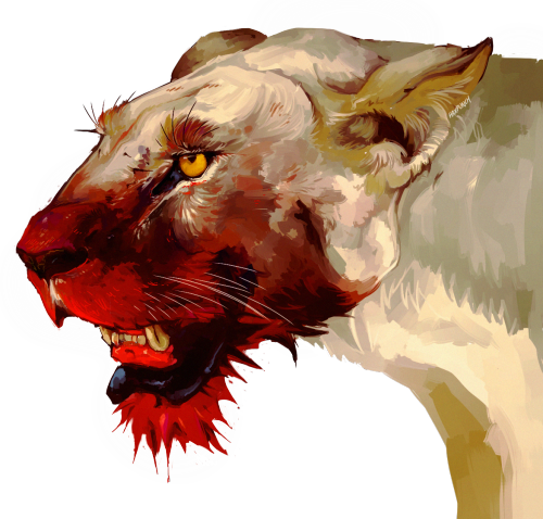 Porn haxpunch:haxpunch:Painting blood-soaked fur photos