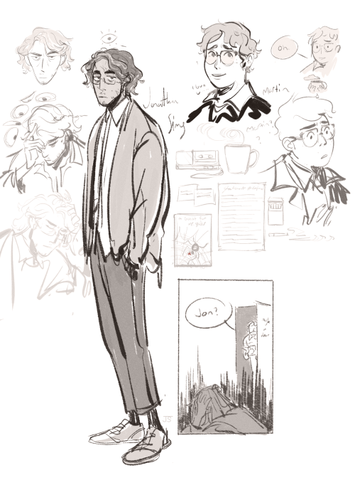 some magnus archives character sketches i did during my listenings! still trying to figure out each 