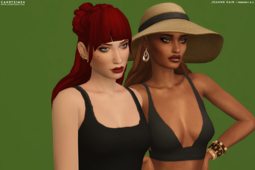 JOANNE HAIR / 2 VERSIONSA cute hairstyle with two versions. One with and the other without bangs.&nb