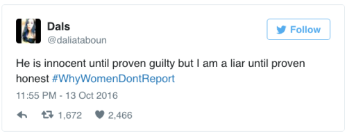 liberalsarecool:  this-is-life-actually:  Lady Gaga explains simply why women are coming forward now: “Trump sent women into a panic” Lady Gaga joined #WhyWomenDontReport last night to echo why women accusing Trump are coming forward now. She pointed