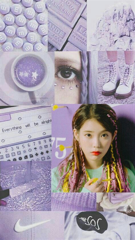 Kpop Wallpapers Iu i i Purple Aesthetic Wallpaper