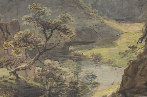 River Landscape, Johann Georg von Dillis, 1820s