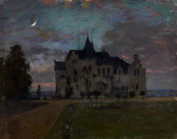 summerlilac:  Castle in Twilight Isaac Levitan - 1898