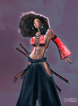 fyblackwomenart:  Bushida by Thedirtyman  