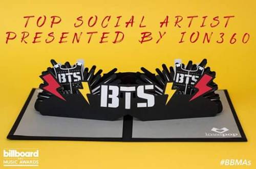 Top Social Artist: BTS.
