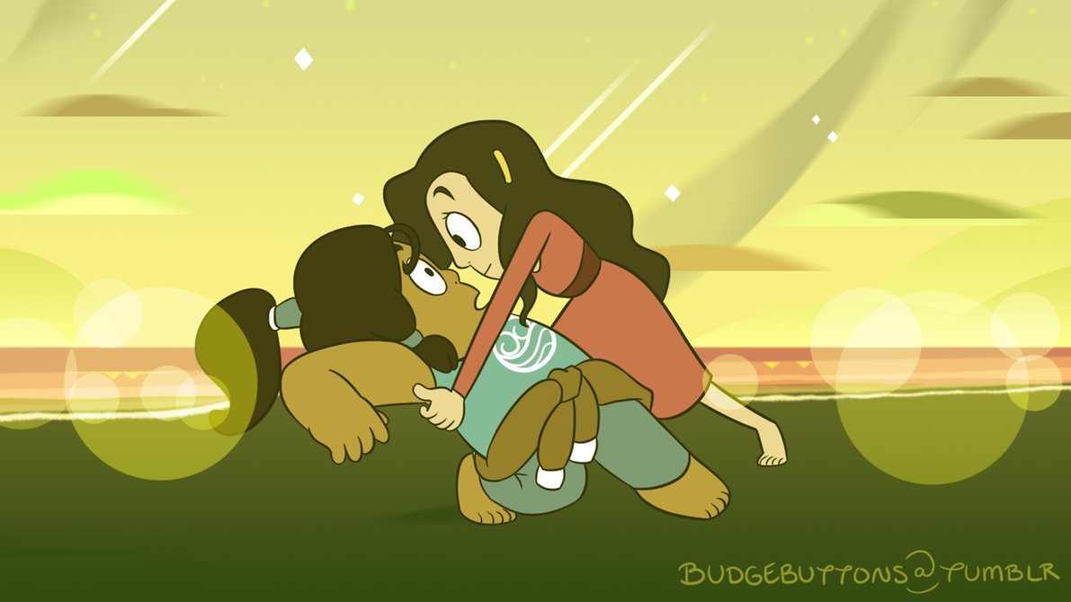 iheartvelma:  Stevonnie / Korrasami crossover by @budgebuttons   &lt;3 &lt;3