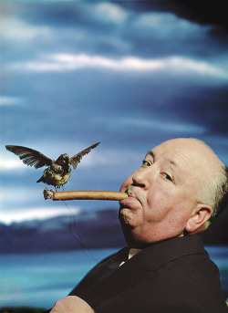 vintagegal:Alfred Hitchcock photographed by Philippe Halsman, 1962 (via)