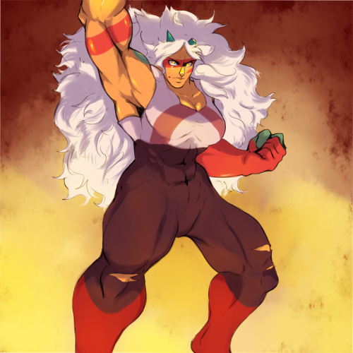 giltori:  PIERCE THE HEAVENS WITH YOUR GEM!!!Second commission for @genuinefauxthought - modern Jasper. It was nice working with you!