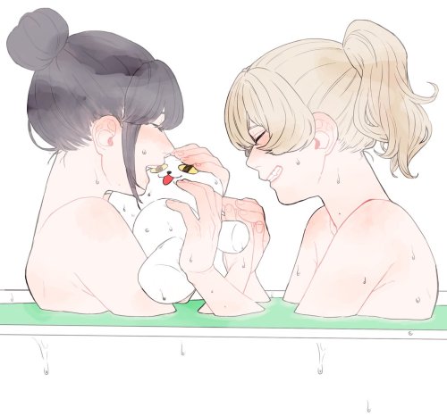 ✧･ﾟ: *✧ Wholesome Bath ✧ *:･ﾟ✧♡ Characters ♡ : Mahiru Tsuyuzaki ♥ Claudine Saijou ♢ Anime ♢ :