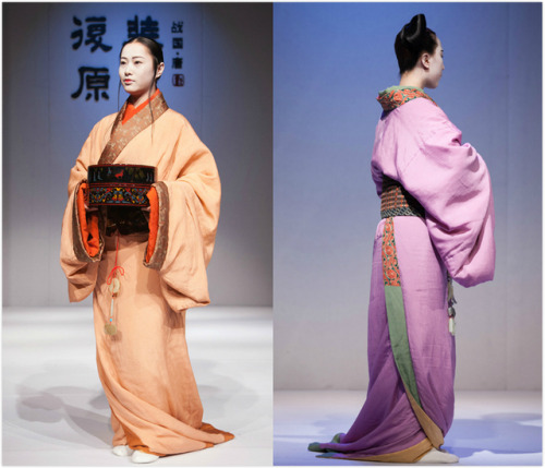 Traditional Chinese hanfu exhibition of tang dynasty and warring states period by 装束与乐舞