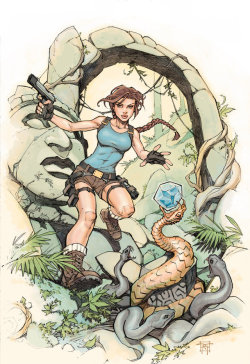 comicsforever:  Rise of the Tomb Raider // artwork by Randy Green (2017)Randy Green used to be a red-hot artist for most of the 2000′s with penciling gigs mainly in Top Cow and Marvel. How come I haven’t heard of him for so long?