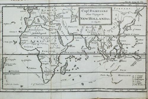 #MapMonday: Trace British explorer William Dampier’s 1699 voyage to what we now call Australia