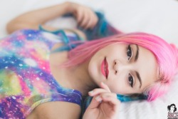 prettymissy4u:  Satin - Suicide Girls. ♥  Hair colors are all kinds of amazing. Super cute missy. ♥