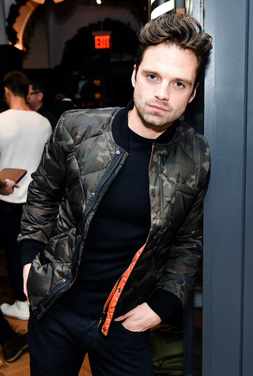 sebastianstansource: Sebastian Stan attends the Todd Snyder Madison Park store opening in New York o