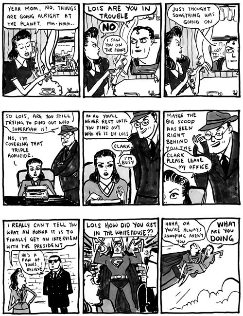 popgoesthereader:  Lois Lane, Reporter by Kate Beaton   I keep seeing this, I keep loving it.