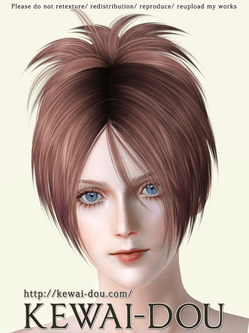 kewai-dou:  kewai-dou:  Sangrose both gender hair, teen to elder age for The Sims3. It may look like