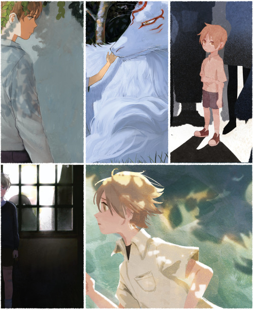 ginkohs:last month and this month’s previous for @karamokita and my natsume zine! they look so