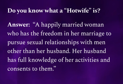 Happy Hotwife.  What is a Hotwife?