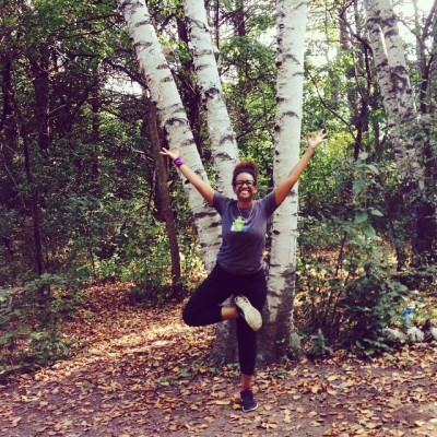 Happy and free in Tree! #vrksasana #tree #yoga #nature #birchtree #trees