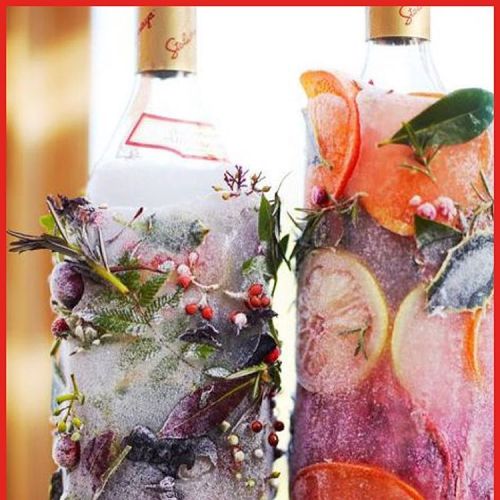 December 8: Frozen festive bottles for the Christmas Party⠀ ⠀ Method: ⠀ 1. Cut the top off a 2-litre